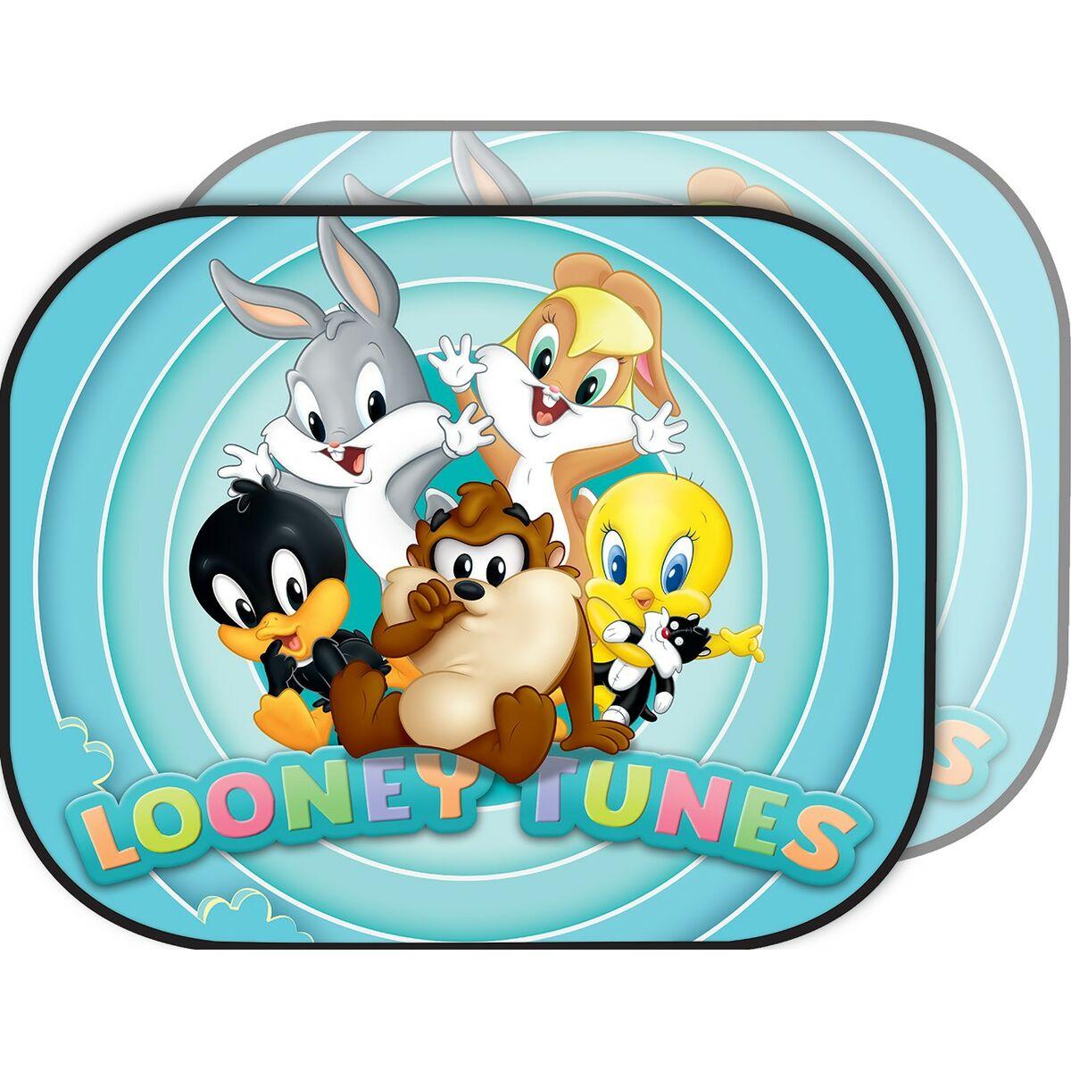 Looney Tunes sideskærme til bil, 2 stk. - Blå (44 × 35 cm) CZ10970