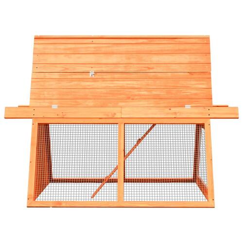 Kaninbur 152x128x108 cm massivt fyrre- og grantræ