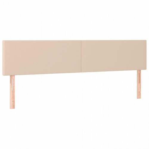 Kontinentalseng 120x190 cm i kunstlæder - cappuccino