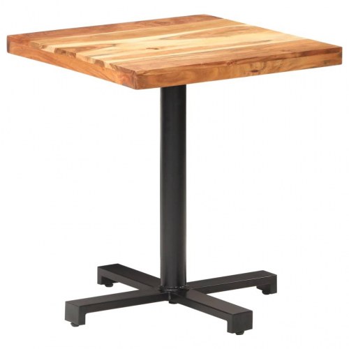 Bistrobord 70x70x75 cm firkantet massivt akacietræ
