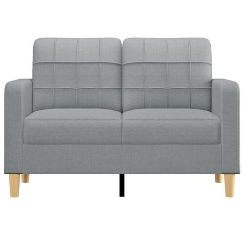 2-personers sofa 120 cm stof lysegrå
