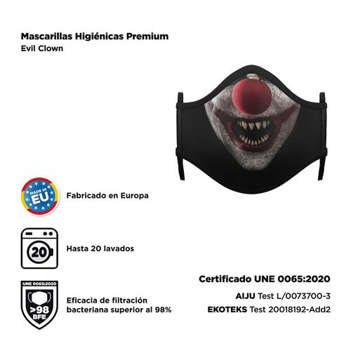 Hygiejnisk maske Ond klovn
