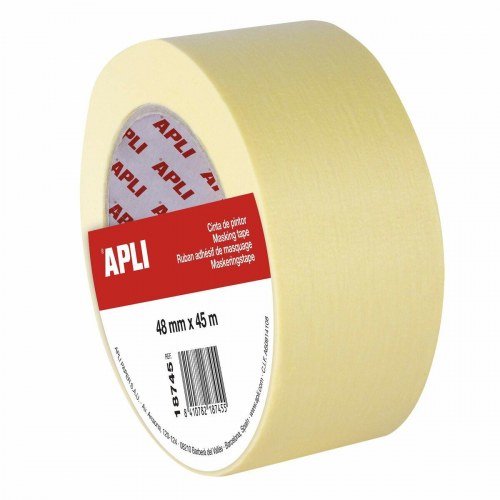 Apli malertape - gul, 6 ruller, 48 mm × 45 m