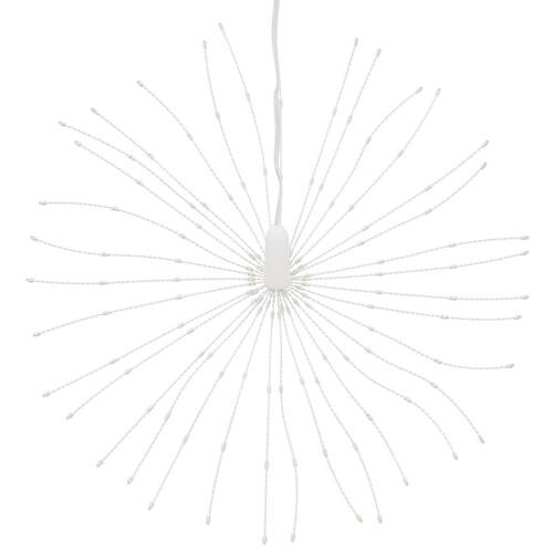 Lysende starburst-dekoration 140 LED'er 17 cm koldt hvidt lys