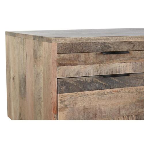 Skrivebord Sort Natur Metal Mangotræ 150 x 60 x 85 cm