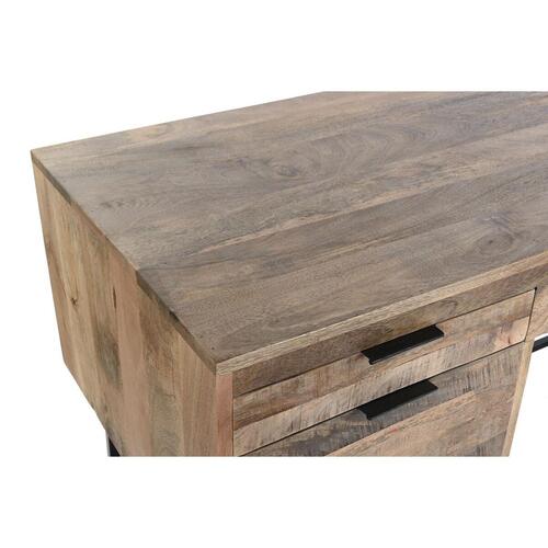 Skrivebord Sort Natur Metal Mangotræ 150 x 60 x 85 cm