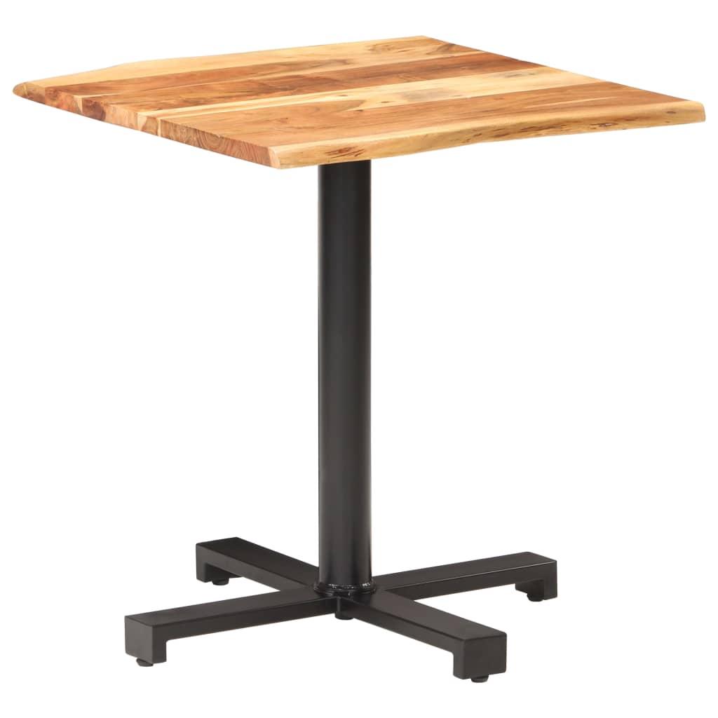 Bistrobord 70x70x75 cm massivt akacietræ