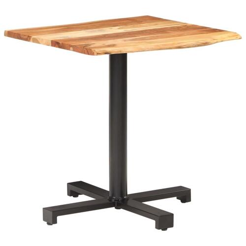 Bistrobord 70x70x75 cm massivt akacietræ