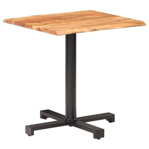 Bistrobord 70x70x75 cm massivt akacietræ