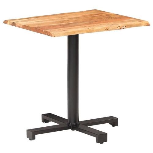 Bistrobord 70x70x75 cm massivt akacietræ
