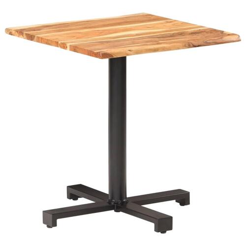 Bistrobord 70x70x75 cm massivt akacietræ