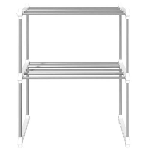 Hylde til mikroovn 51x27x63 cm aluminium hvid