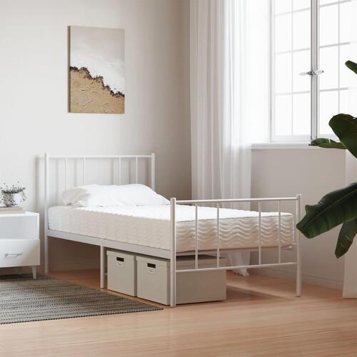 Skummadras 90x190 cm hårdhed H2 H3 hvid