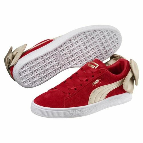 Kvinde Casual Sneakers Puma Sportswear Suede Bow Varsity Rød 36