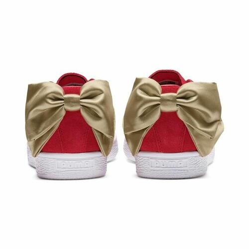 Kvinde Casual Sneakers Puma Sportswear Suede Bow Varsity Rød 36