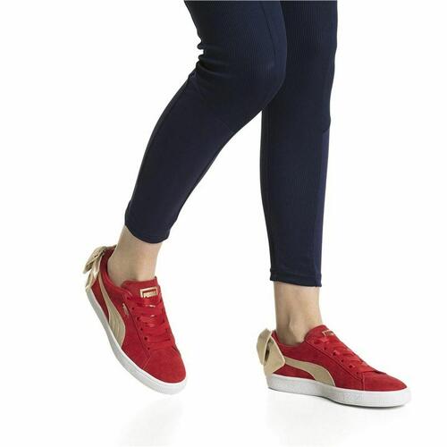Kvinde Casual Sneakers Puma Sportswear Suede Bow Varsity Rød 36