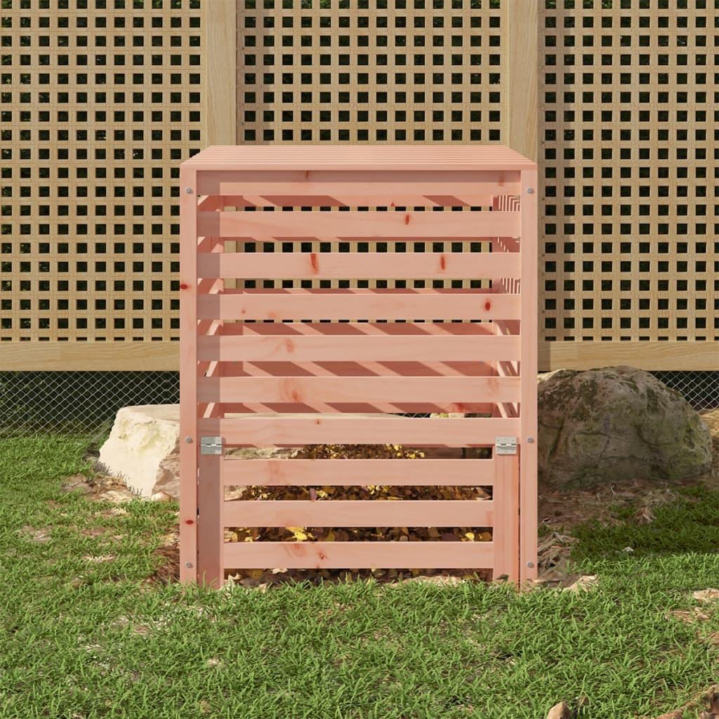 Kompostbeholder 82,5×82,5×99,5 cm massivt douglasgran