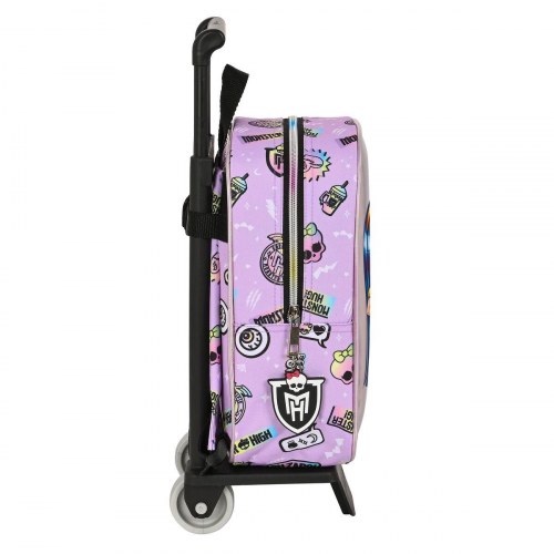 Rygsæk med hjul Monster High - Best Boos, syren 22 × 27 × 10 cm