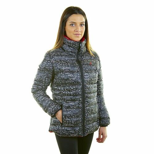 Anorak Joluvi Vegga Dame Rød Vendbar Sort XS