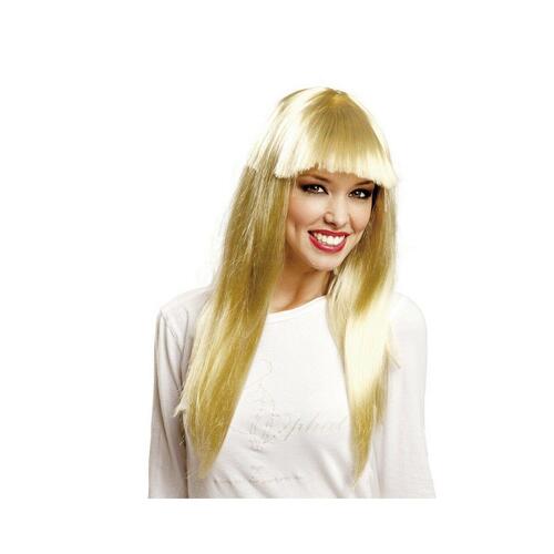 Paryk Lang Frynse Blond