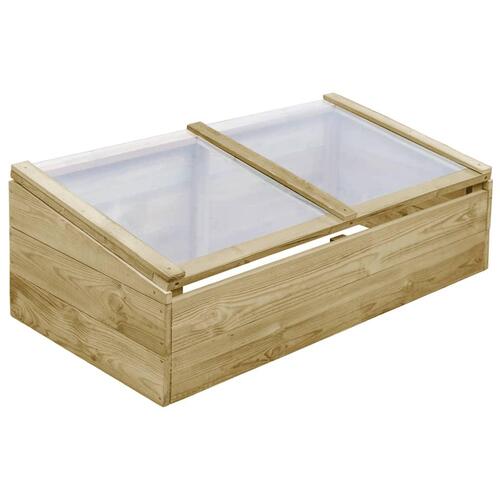 VidaxL drivhus imprægneret fyrretræ 100 x 50 x 35 cm