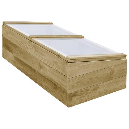 VidaxL drivhus imprægneret fyrretræ 100 x 50 x 35 cm