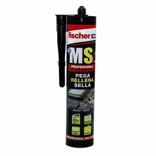 Fischer MS forsegler/klæbemiddel - sort, 290 ml