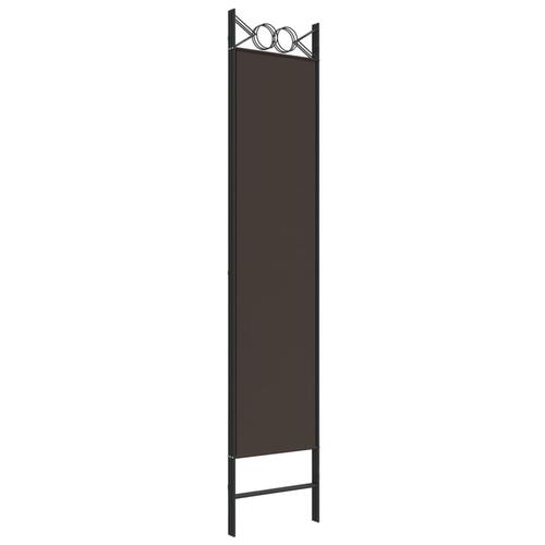 3-panels rumdeler 120x200 cm stof brun