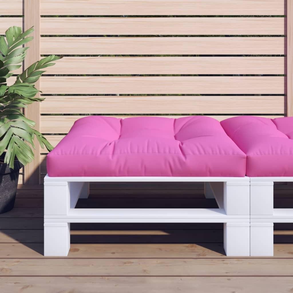Pallehynde 80x80x12 cm stof pink