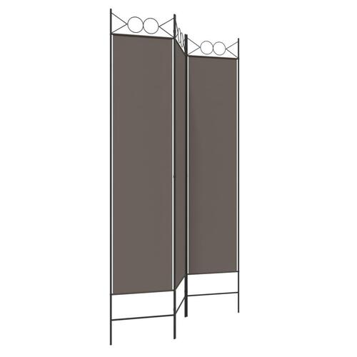 3-panels rumdeler 120x200 cm stof antracitgrå