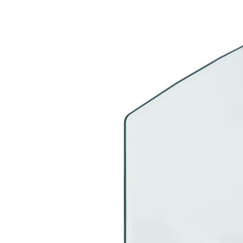 Glasplade til pejs 100x50 cm