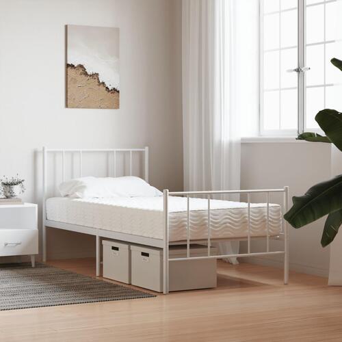 Skummadras 100x200 cm hårdhed H2 H3 hvid
