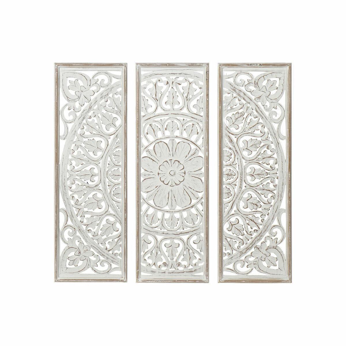 Vægdekoration Mandala Træ MDF (120.5 x 2 x 121.5 cm)