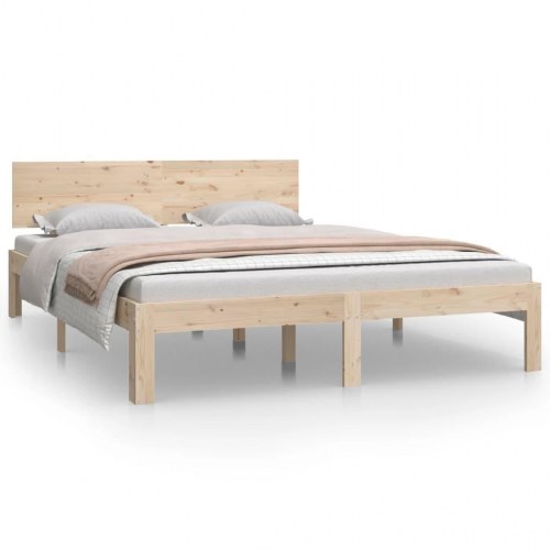 Sengeramme 140x200 cm massivt fyrretræ