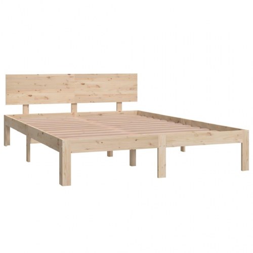 Sengeramme 140x200 cm massivt fyrretræ