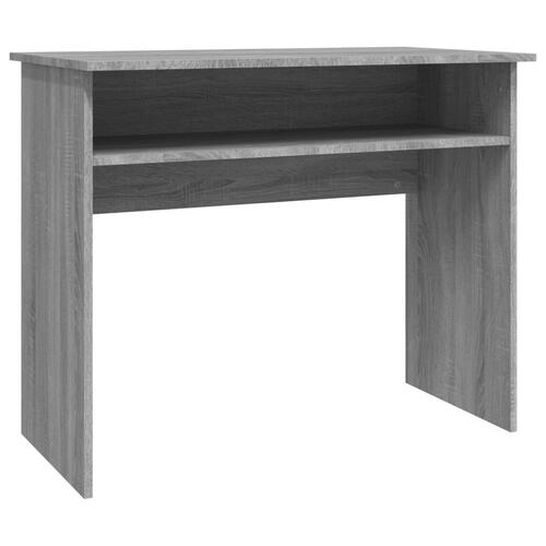 Skrivebord 90x50x74 cm konstrueret træ grå sonoma-eg