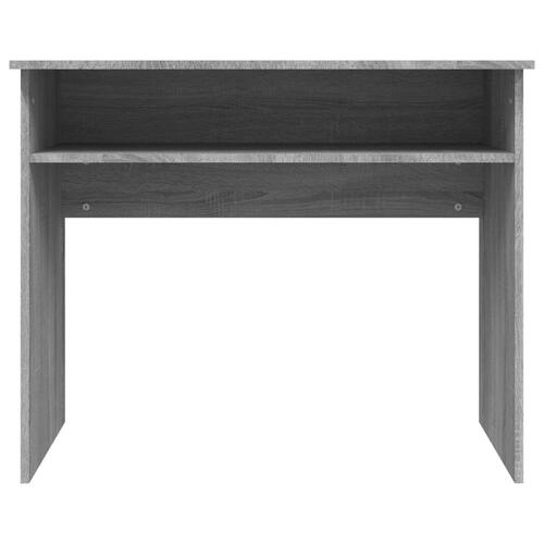 Skrivebord 90x50x74 cm konstrueret træ grå sonoma-eg