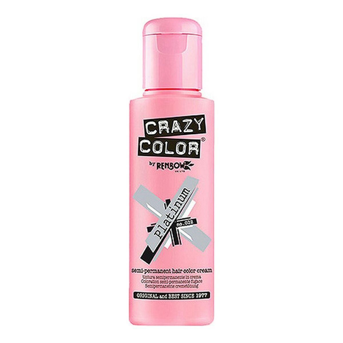 Halvpermanent Farvning Platinium Crazy Color Nº 028 100