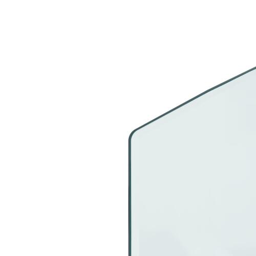 Glasplade til pejs 120x60 cm