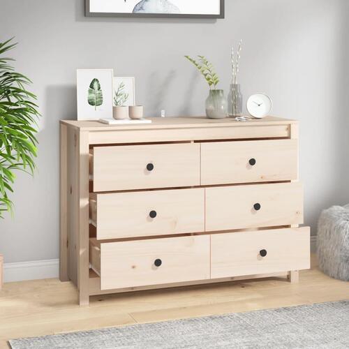 Kommode 100x40x72 cm massivt fyrretræ