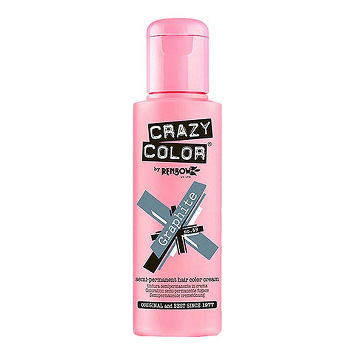 Halvpermanent Farvning Graphite Crazy Color Nº 100