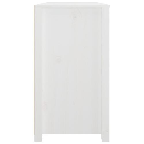 Kommode 100x40x72 cm massivt fyrretræ hvid