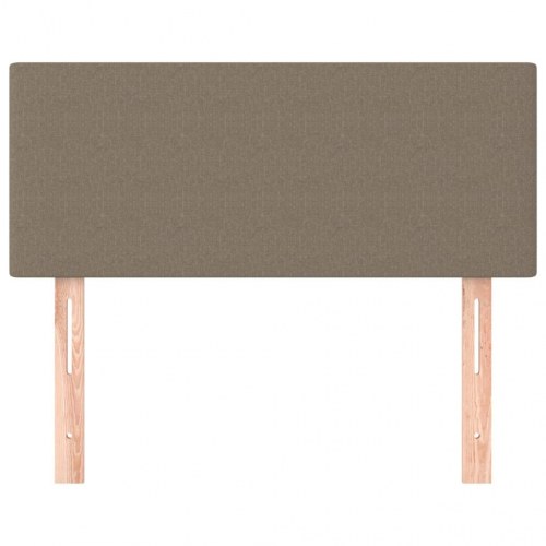 Sengegavl 100 x 5 x 78/88 cm i stof - gråbrun