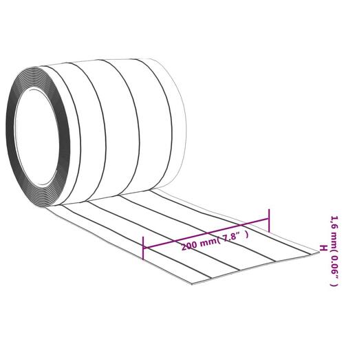 Bændelgardin 200 mm x 1,6 mm 50 m PVC transparent