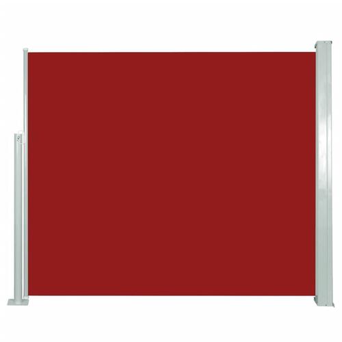 Sammenrullelig sidemarkise 120 x 300 cm rød