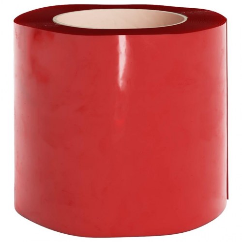 Bændelgardin i PVC 200 mm x 1,6 mm 50 m - rød