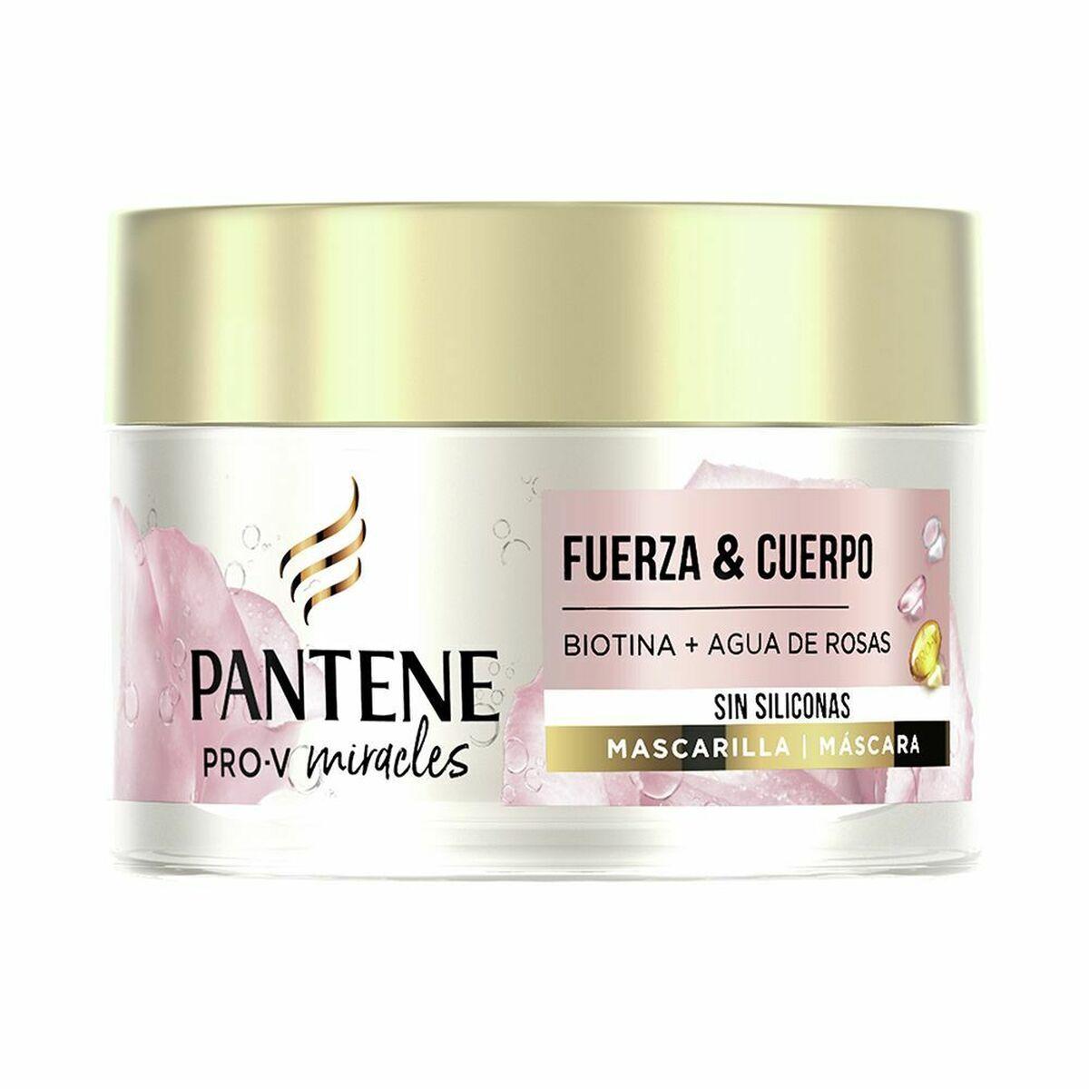 Reparerende Hårmaske Pantene Miracle Volumen Nutricion Rosevand Biotin 160