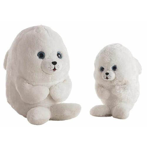 Bamse Sæl Hvid 30 cm