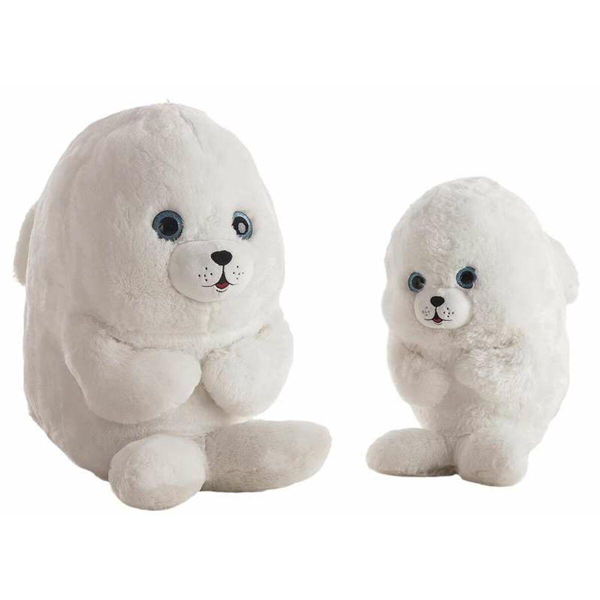 Bamse Sæl Hvid 30 cm