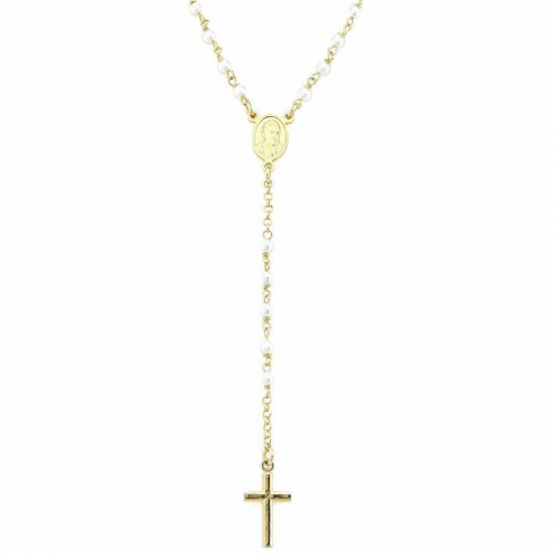 Amen halskæde til kvinder - CROCE E PAPA, gylden, 925 sterling sølv